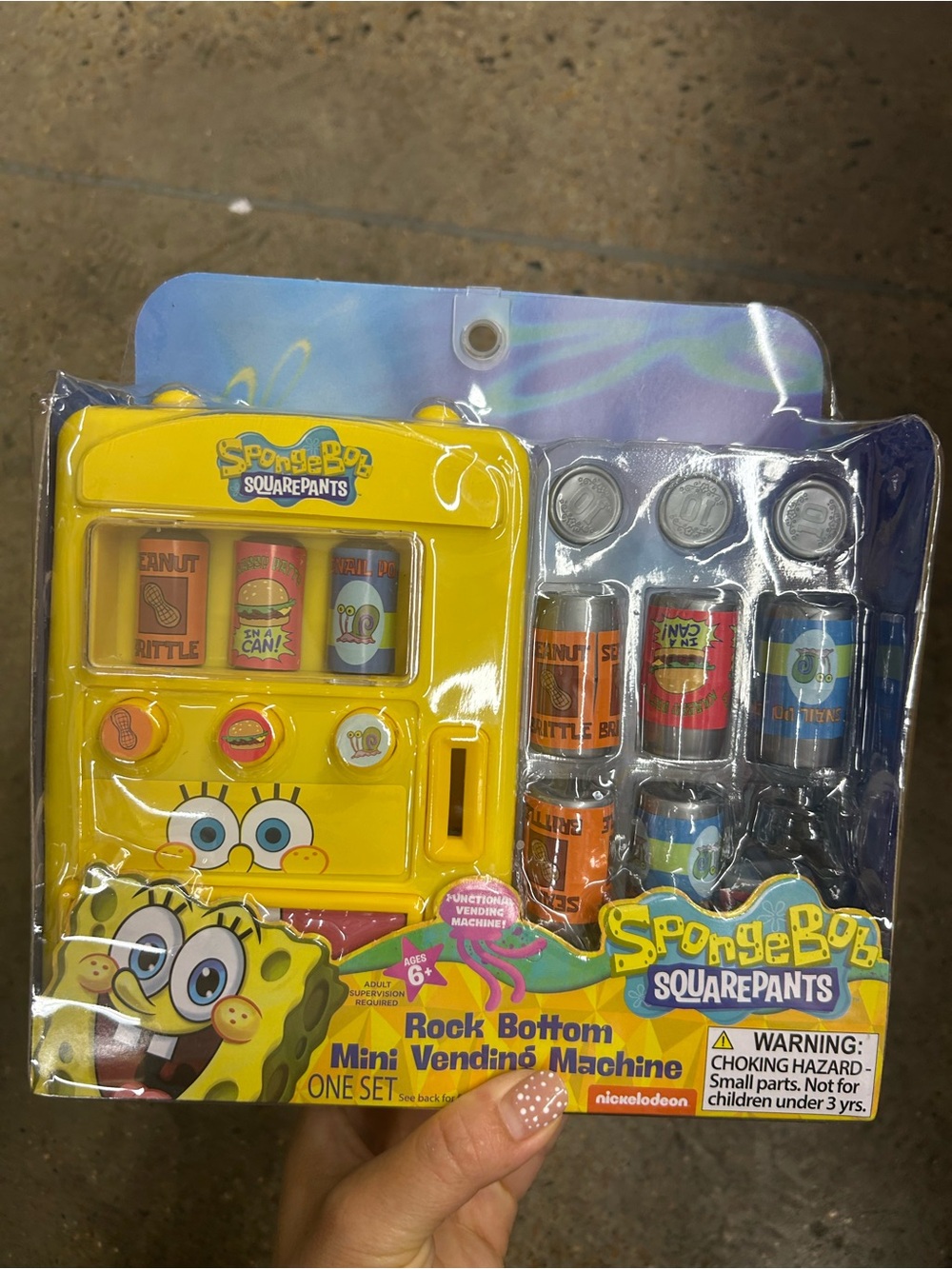 SpongeBob SquarePants Rock Bottom Mini Vending Machine playset